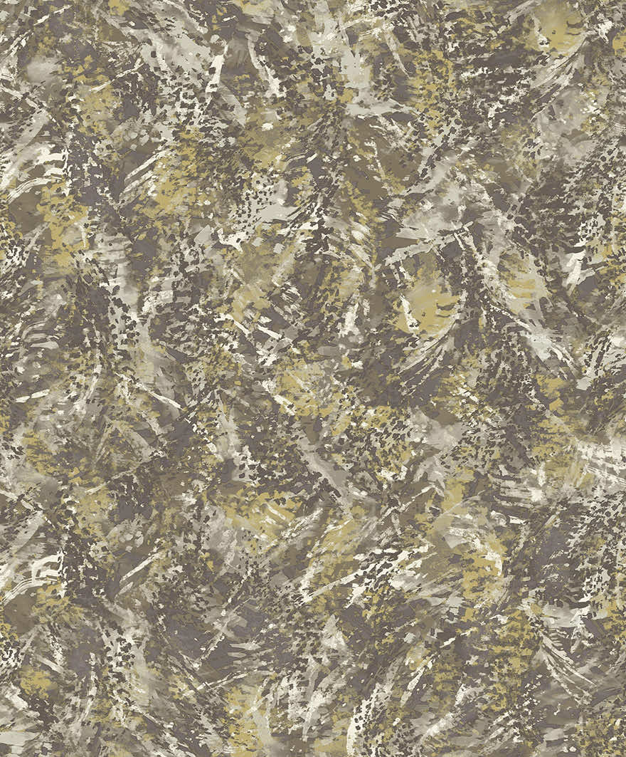 Pluma Wallpaper - Chocolate / Gold - Holden Décor - 36342 - Premier Wallcovering