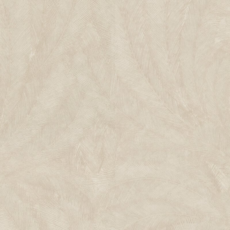 Plume Leaf Metallic Wallpaper - Beige - Erismann - 10476 - 02 - Premier Wallcovering