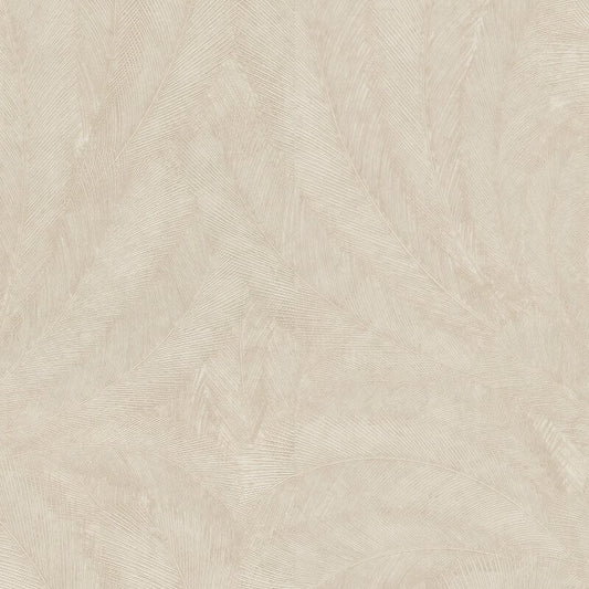 Plume Leaf Metallic Wallpaper - Beige - Erismann - 10476 - 02 - Premier Wallcovering