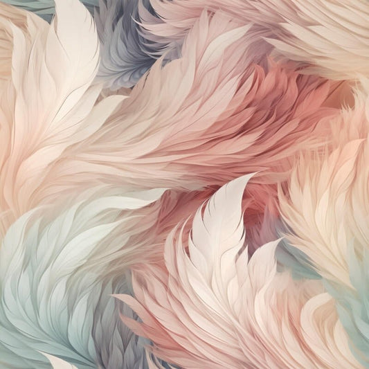 Plumes Feather Wallpaper - Multicoloured - Muriva - 217501 - Premier Wallcovering