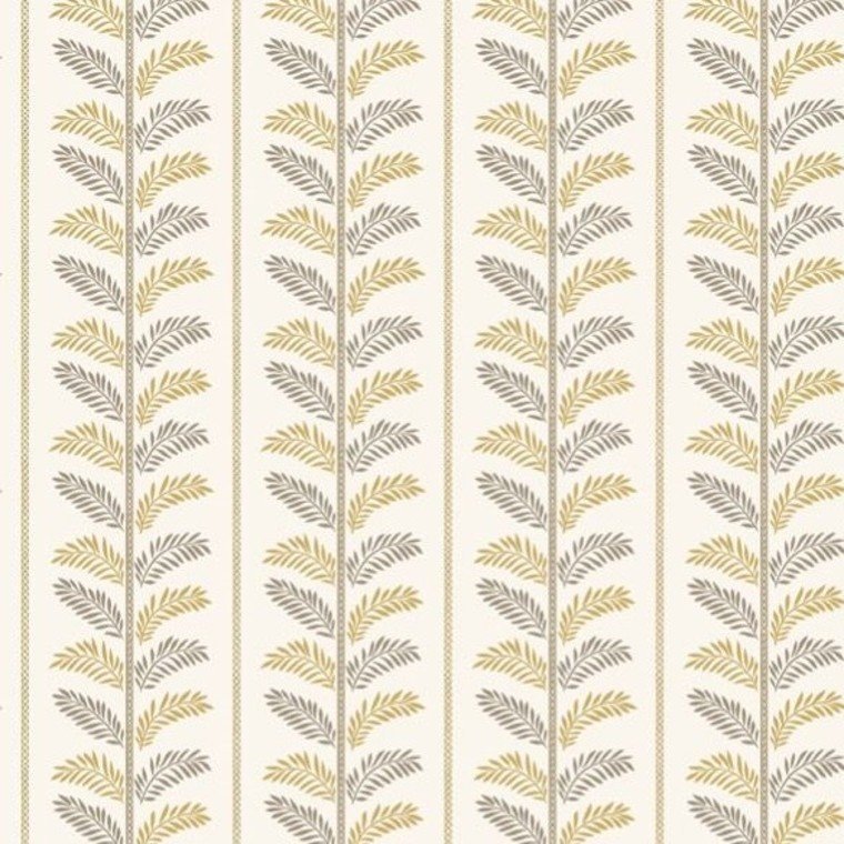 Plumier Wallpaper - Yellow/Taupe - Nina Campbell - NCW4496-04 - Premier Wallcovering