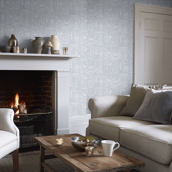 Poeme d´amour Wallpaper - Blue - Boråstapeter - 1765 - Premier Wallcovering