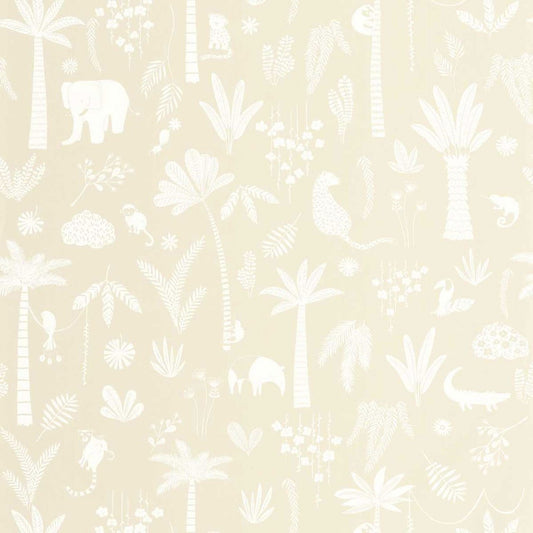 Poetic Jungle Once Upon A Time Wallpaper - Beige - Casadeco - 200761221 - Premier Wallcovering