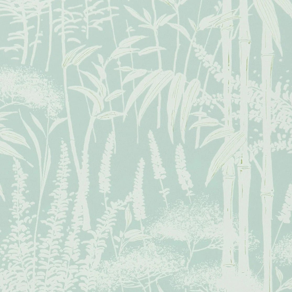 Poiteau Wallpaper - Aqua - Nina Campbell - NCW4498-01 - Premier Wallcovering