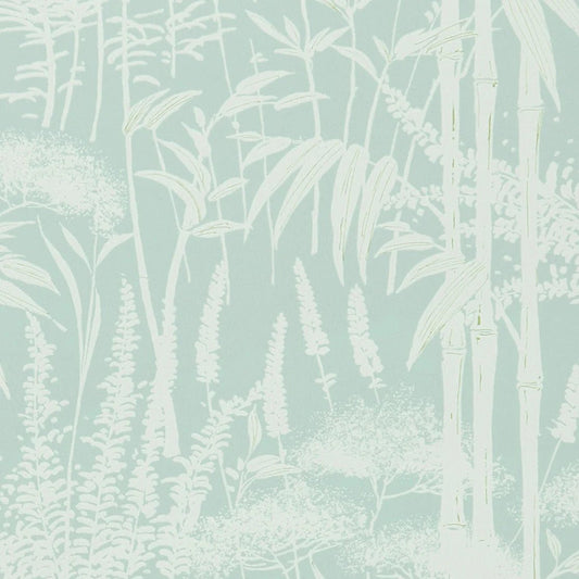 Poiteau Wallpaper - Aqua - Nina Campbell - NCW4498-01 - Premier Wallcovering