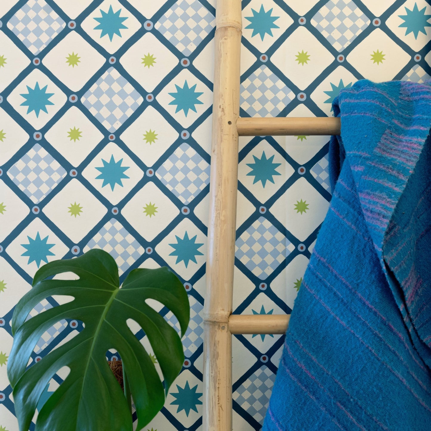 Polaris Wallpaper - Cool Blue - Wear The Walls - POCB8076U52 - Premier Wallcovering