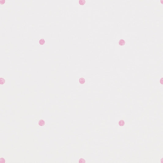 Polka Wallpaper - Pink/Cream - Sanderson - DLIT214049 - Premier Wallcovering