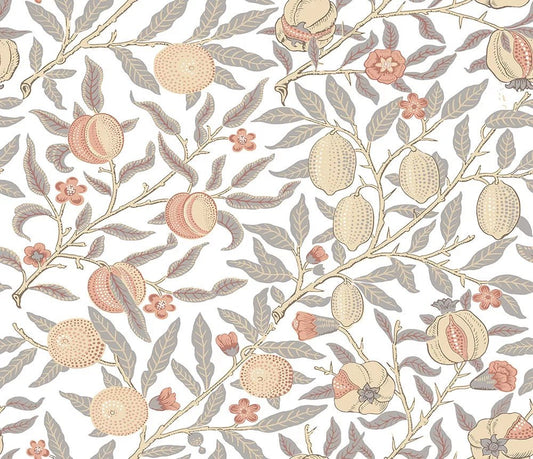 Pomegranate Wallpaper - White - NextWall - NW48003 - Premier Wallcovering