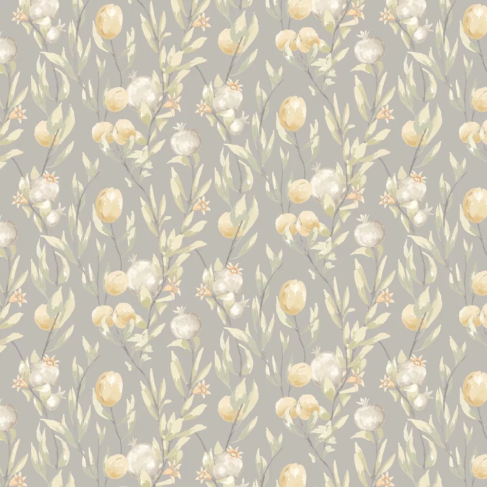 Pomegranate Trail Wallpaper - Seal - Ohpopsi - LBK50110W - Premier Wallcovering