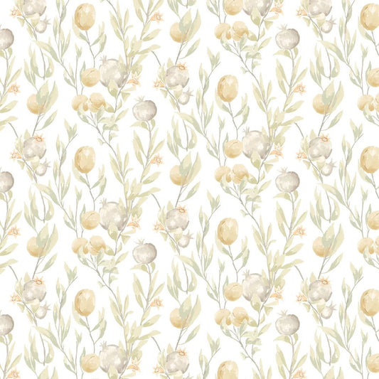Pomegranate Trail Wallpaper - Linen Mix - Ohpopsi - LBK50101W - Premier Wallcovering