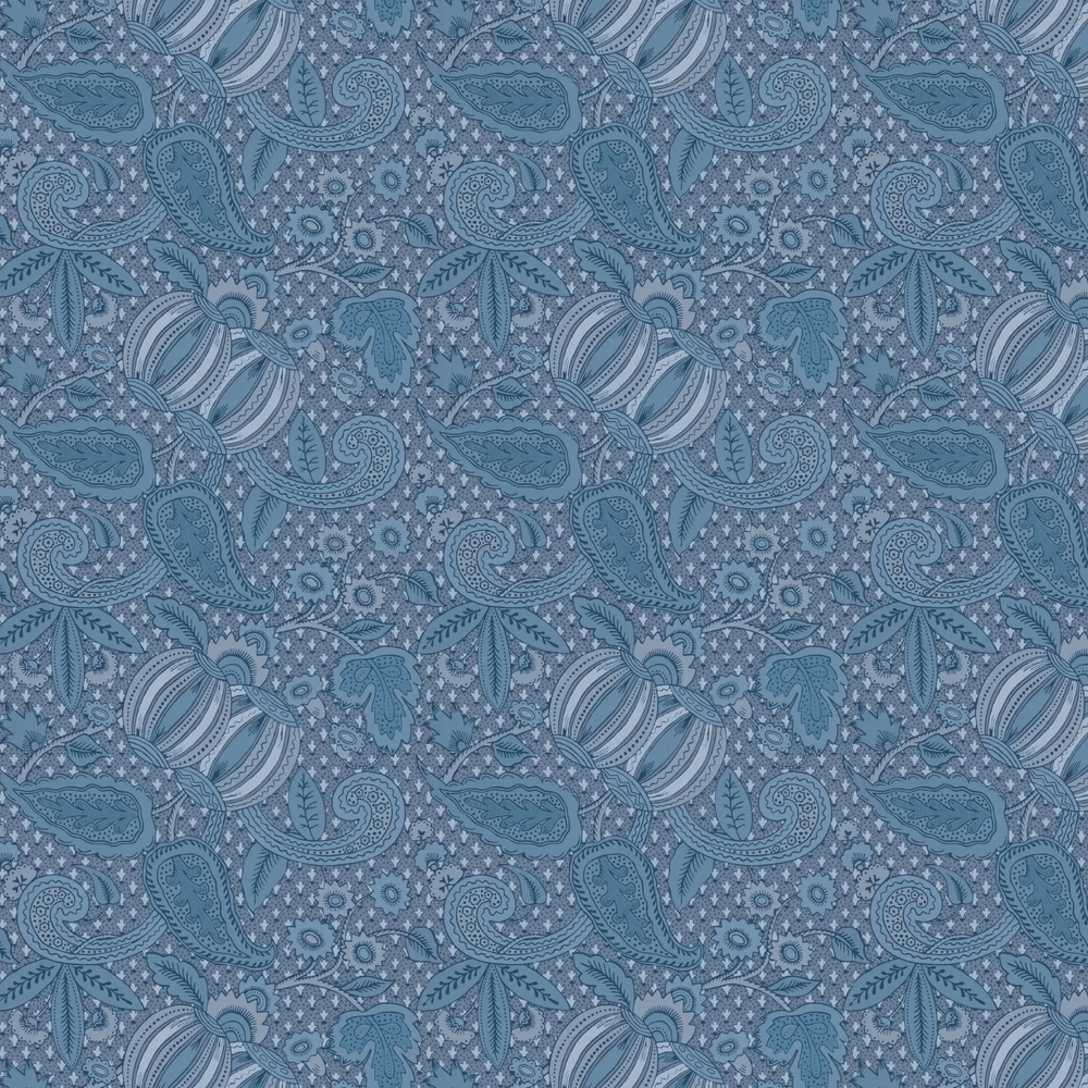 Pomegranate Wallpaper - Blue Scale - Little Greene - 0245POBLUES - Premier Wallcovering