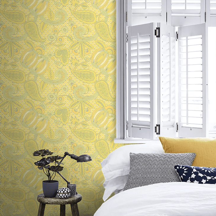 Pomegranate Wallpaper - Citron - Little Greene - 0245POCITRO - Premier Wallcovering