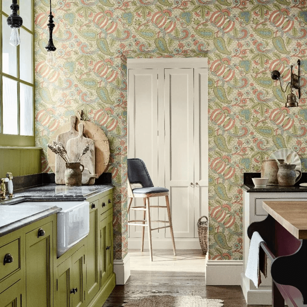 Pomegranate Wallpaper - Bazaar - Little Greene - 0245POBAZAA - Premier Wallcovering
