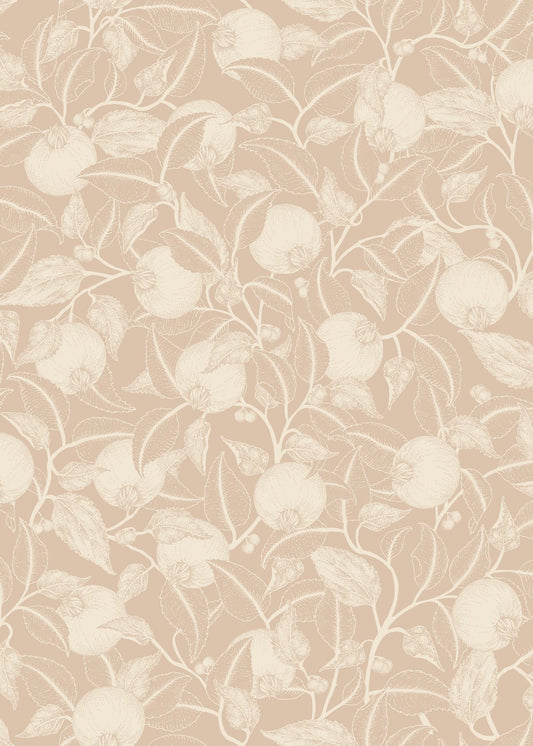 Pomegranate Wallpaper - Dusty Peach - Summer Gray - Premier Wallcovering