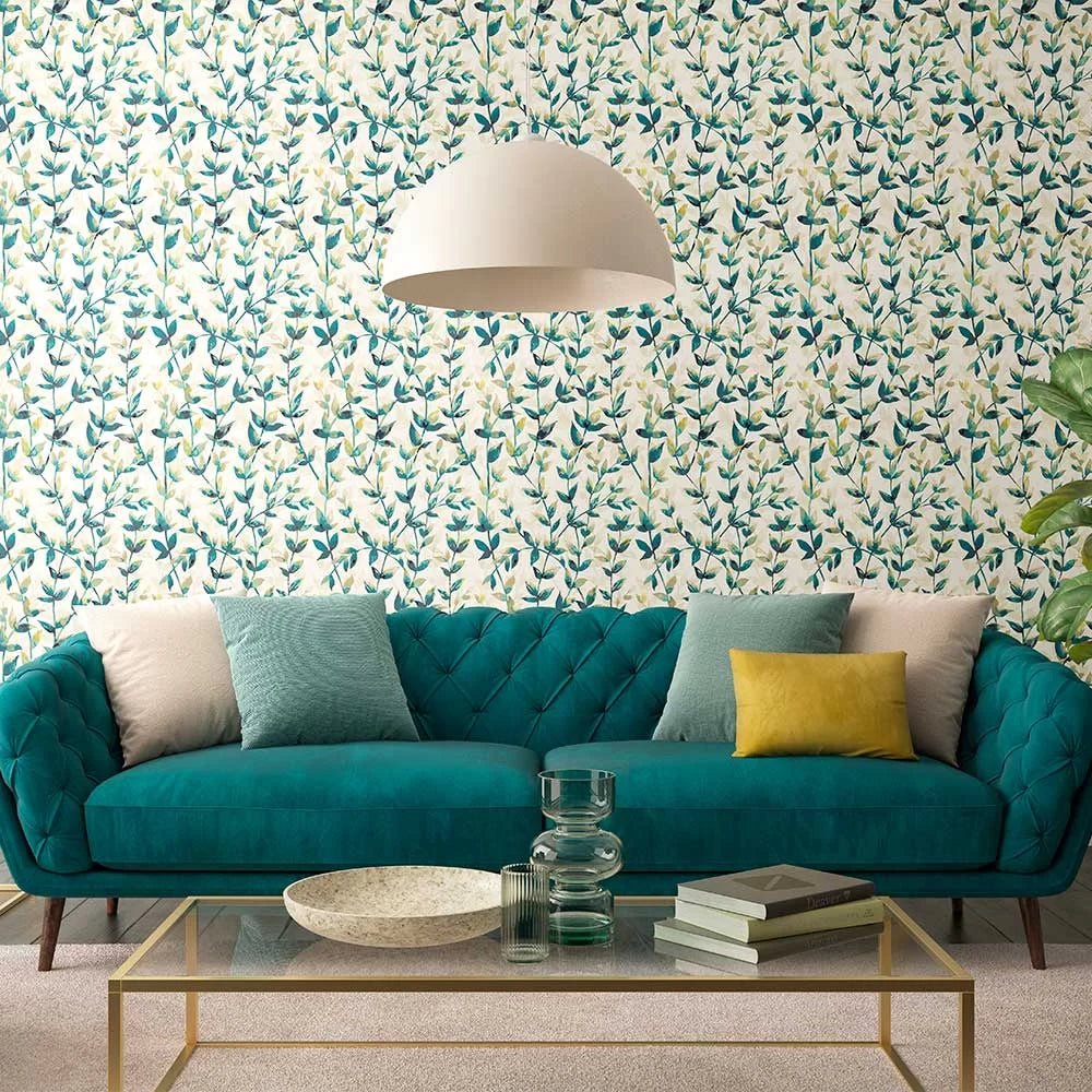 Pomponette Wallpaper - Royal Mustard - Ohpopsi - JRD50128W - Premier Wallcovering