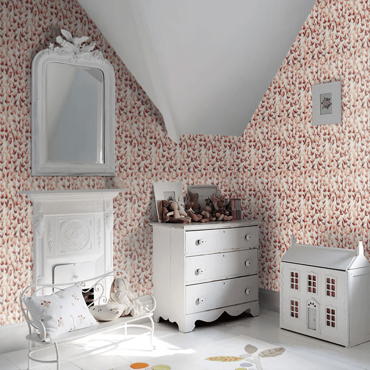 Pomponette Wallpaper - Russet - Ohpopsi - JRD50129W - Premier Wallcovering