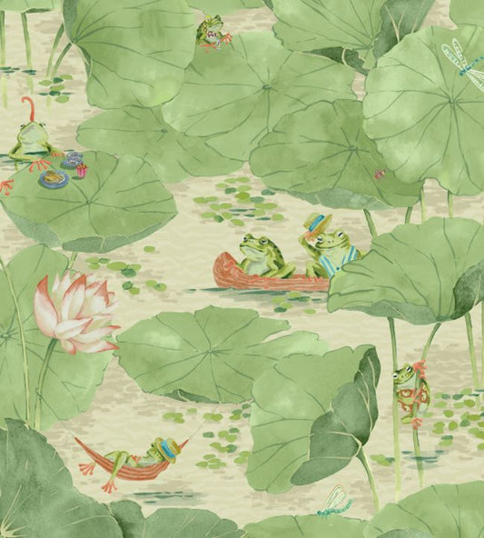 Pond Life Wallpaper - Willow - Brand McKenzie - BMWL005/07C - Premier Wallcovering