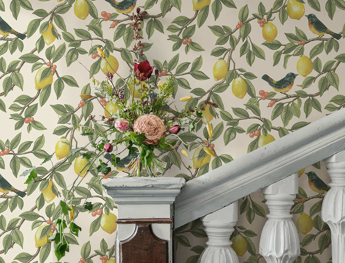 Ponderosa Wallpaper - Cream / Orange - Holden Décor - 91890 - Premier Wallcovering