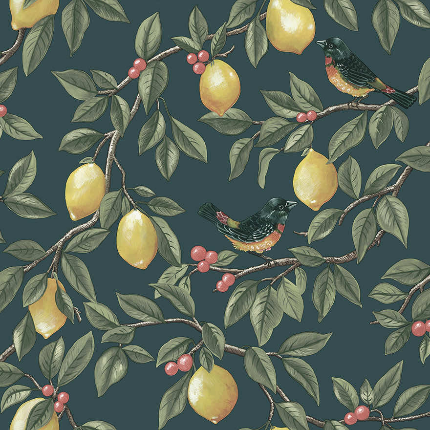 Ponderosa Wallpaper - Teal - Holden Décor - 91891 - Premier Wallcovering