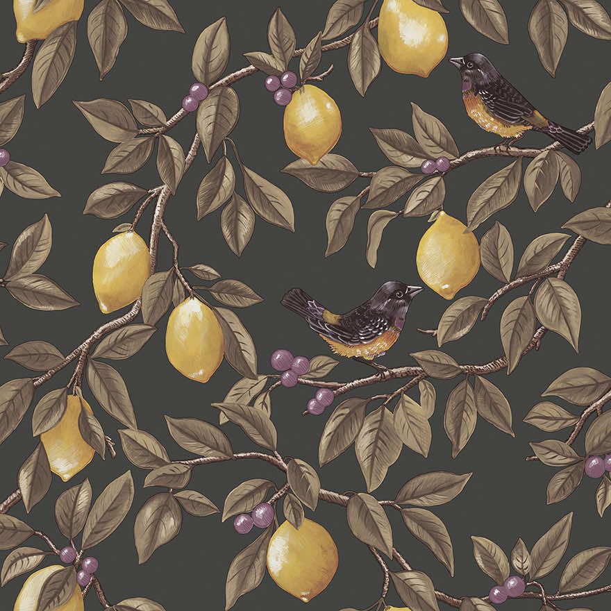 Ponderosa Wallpaper - Charcoal - Holden Décor - 91892 - Premier Wallcovering