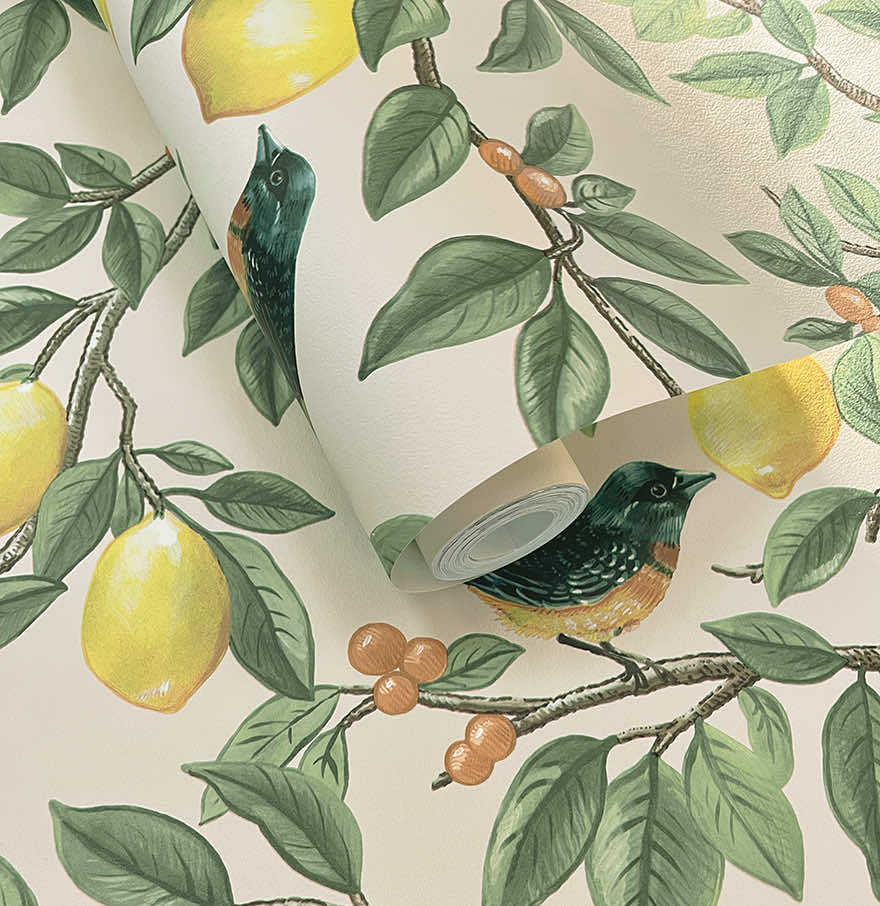 Ponderosa Wallpaper - Cream / Orange - Holden Décor - 91890 - Premier Wallcovering