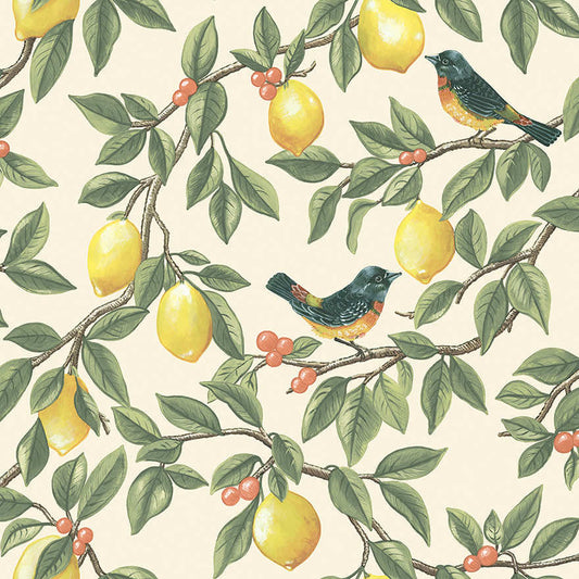 Ponderosa Wallpaper - Cream / Orange - Holden Décor - 91890 - Premier Wallcovering
