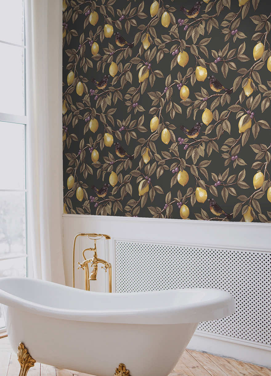 Ponderosa Wallpaper - Charcoal - Holden Décor - 91892 - Premier Wallcovering