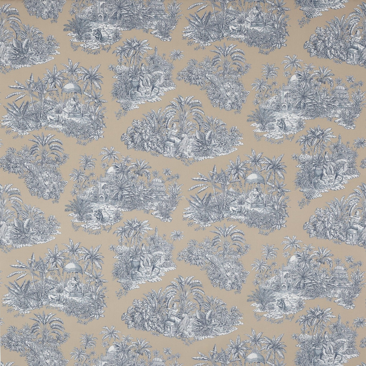 Pondichery Fabric - Taupe - Manuel Canovas - M4078-01 - Premier Wallcovering