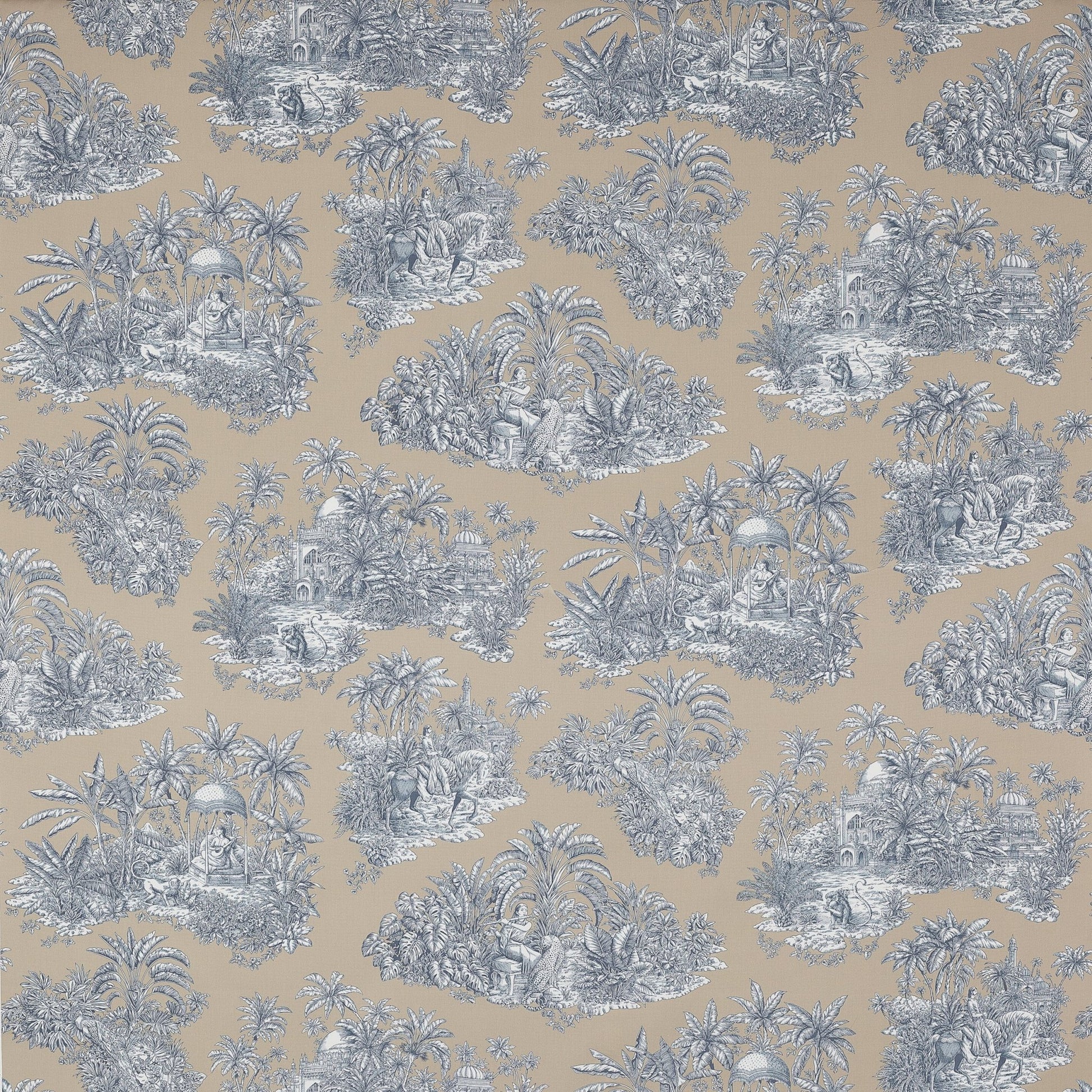 Pondichery Fabric - Taupe - Manuel Canovas - M4078-01 - Premier Wallcovering
