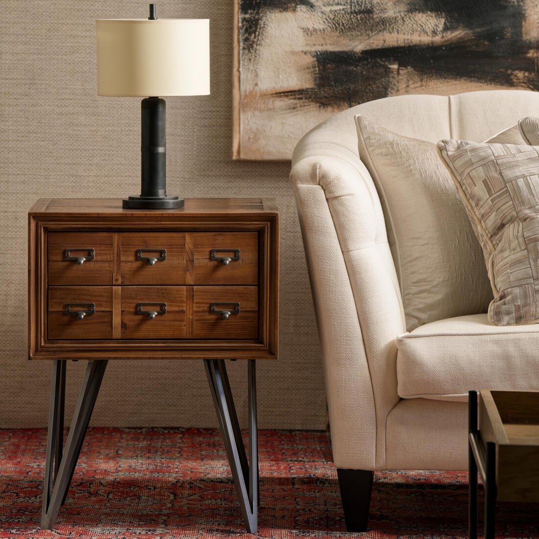 Ponte Wallpaper - Stone - Andrew Martin - SPVENPOST - Premier Wallcovering