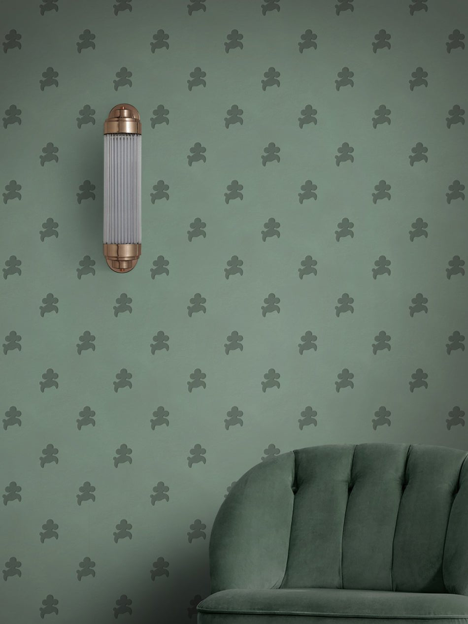 Poochi Wallpaper - Pistachiow-Chow - Divine Savages - DVS083-POOCHI-PIST-WR - Premier Wallcovering