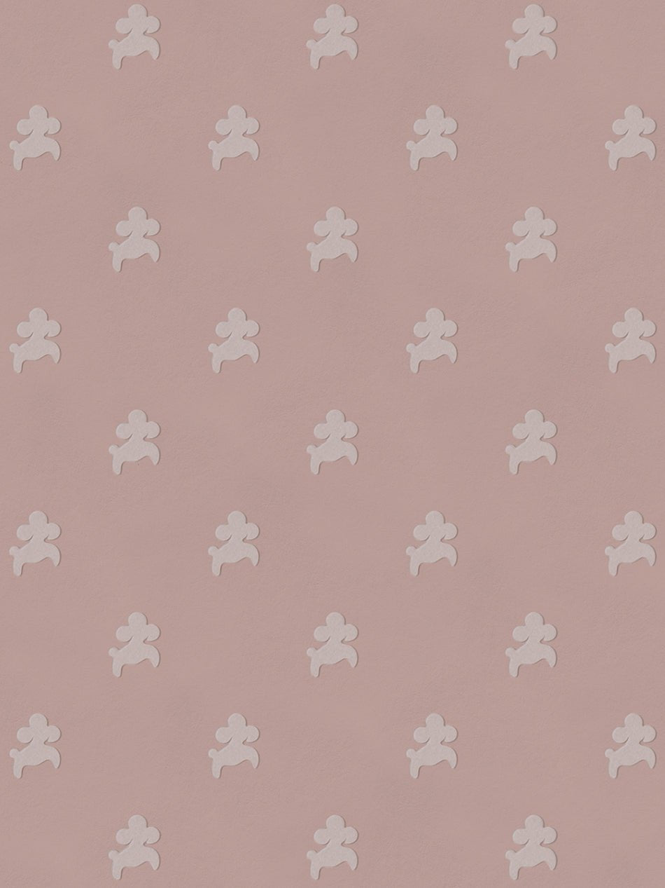Poochi Wallpaper - Poodle Pink - Divine Savages - DVS086-POOCHI-PINK-WR - Premier Wallcovering