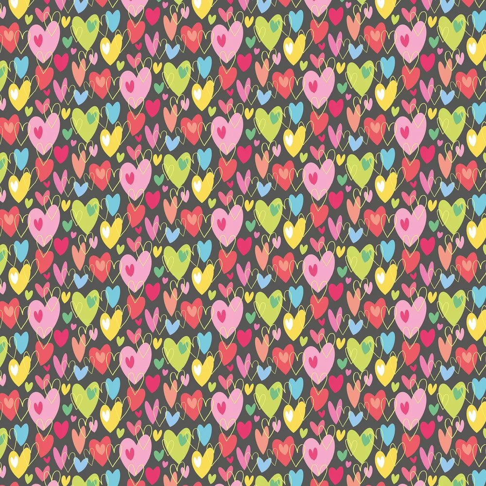 Pop Hearts Wallpaper - Cherry Bon Bon - Ohpopsi - WGU50140W - Premier Wallcovering
