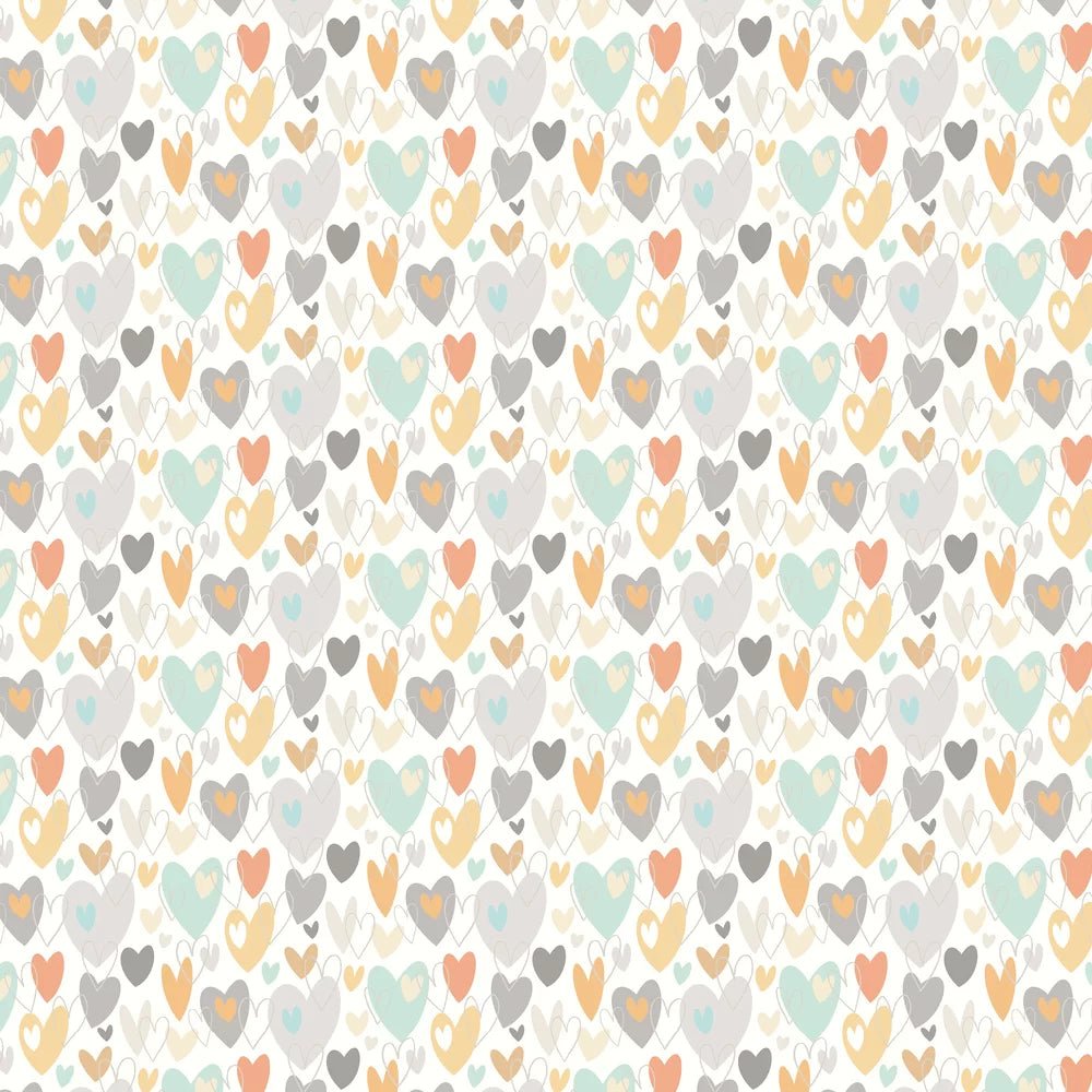 Pop Hearts Wallpaper - Honey Mallow - Ohpopsi - WGU50138W - Premier Wallcovering