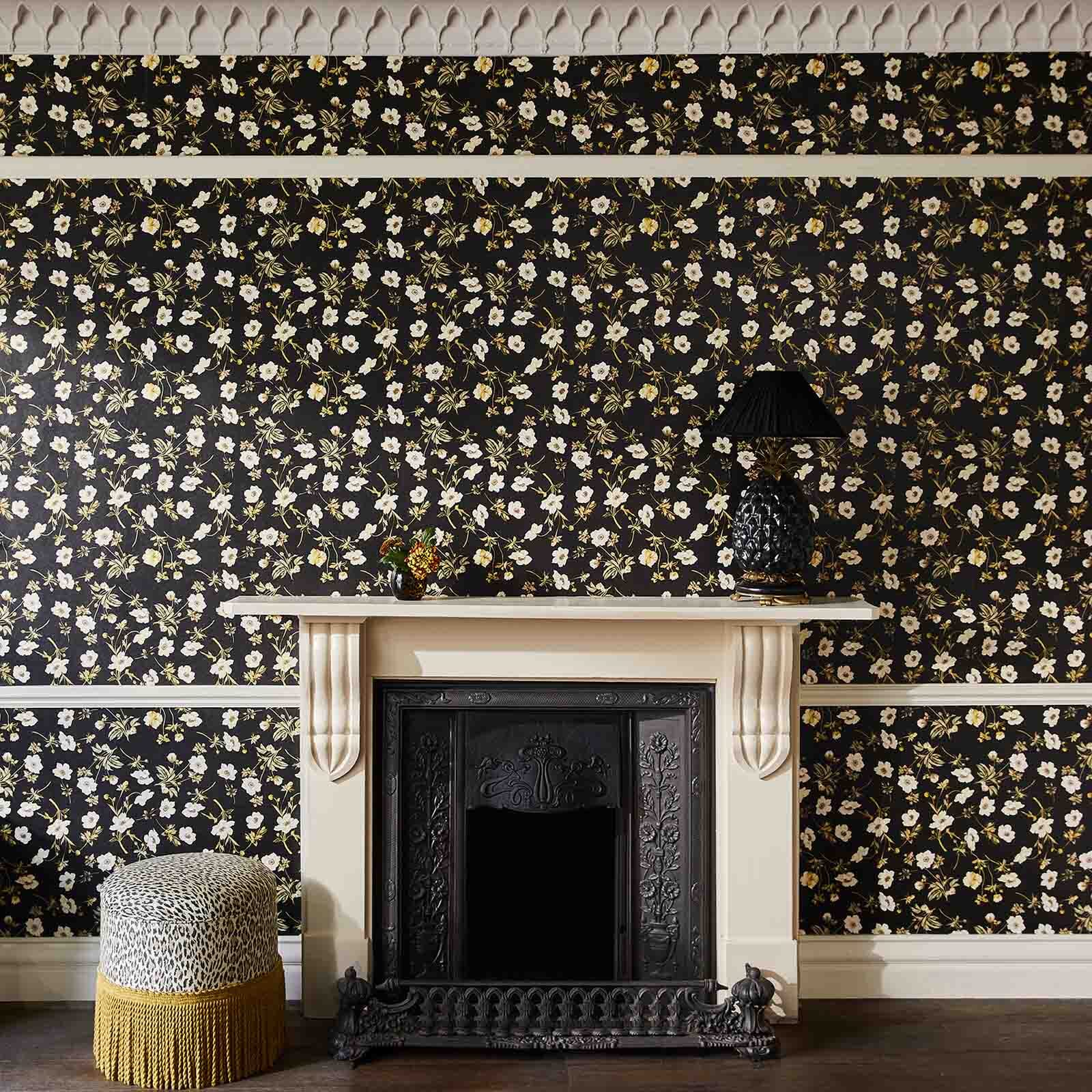 Poppium Wallpaper - Ebony - House of Hackney - 1 - WA - POP - DI - BLK - XXX - Premier Wallcovering
