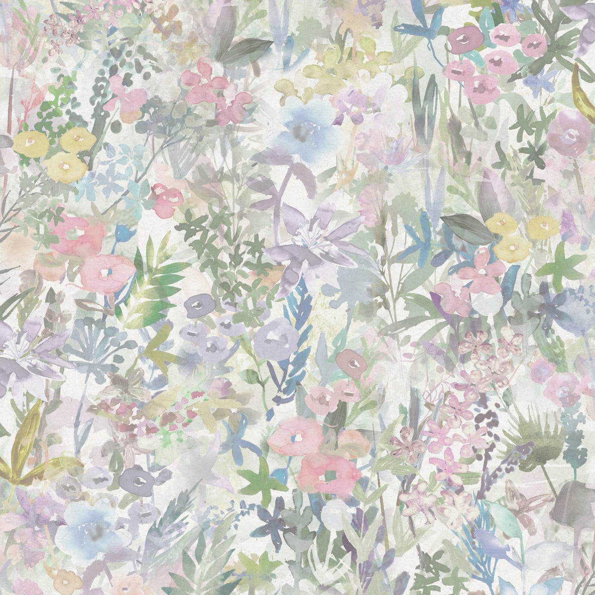Poppy Meadow Wallpaper - Pastel - Rebel Walls - R18122 - Premier Wallcovering