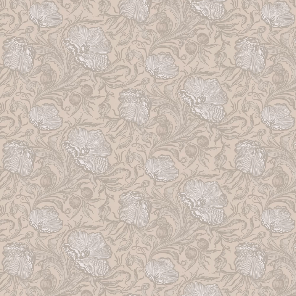 Poppy Trail Wallpaper - Portland Stone - Little Greene - 0263PTPORTL - Premier Wallcovering