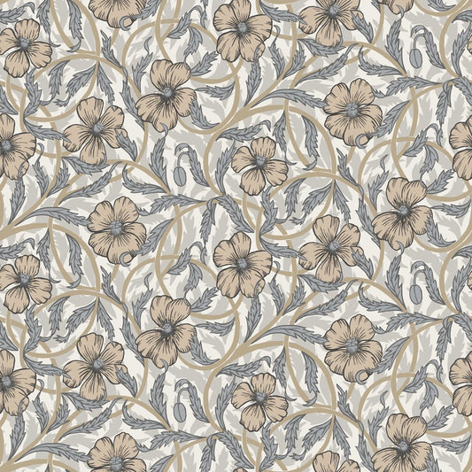 Poppy Wallpaper - Gray - Midbec - 28025 - Premier Wallcovering