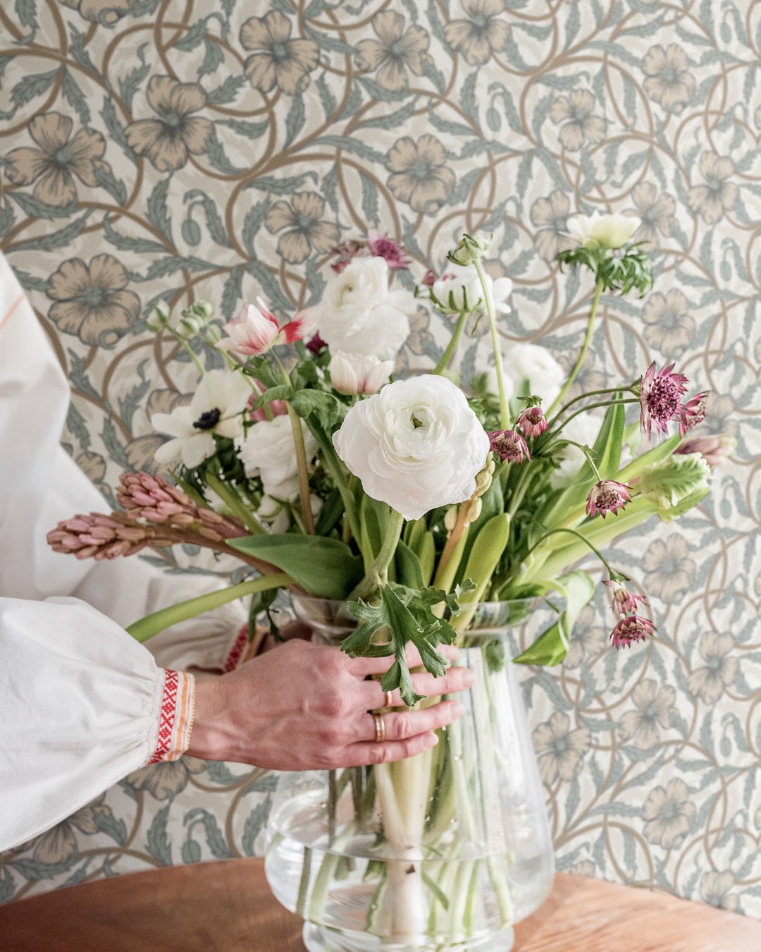 Poppy Wallpaper - Gray - Midbec - 28025 - Premier Wallcovering