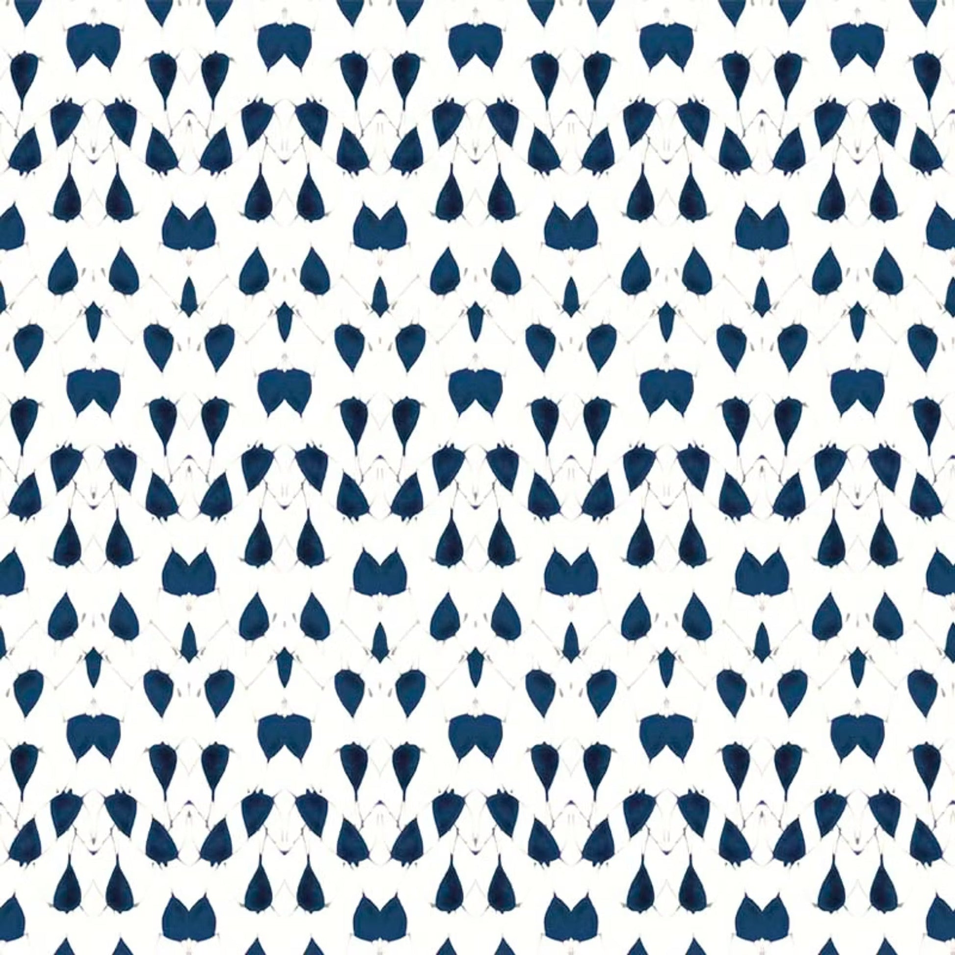 Porcelain Wings Wallpaper - Blue - Ottoline - W/PW/101/1 - Premier Wallcovering