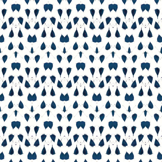 Porcelain Wings Wallpaper - Blue - Ottoline - W/PW/101/1 - Premier Wallcovering