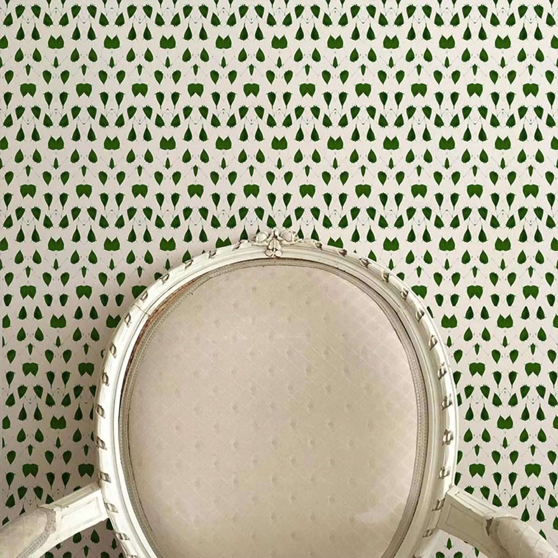 Porcelain Wings Wallpaper - Green - Ottoline - W/PW/101/3 - Premier Wallcovering