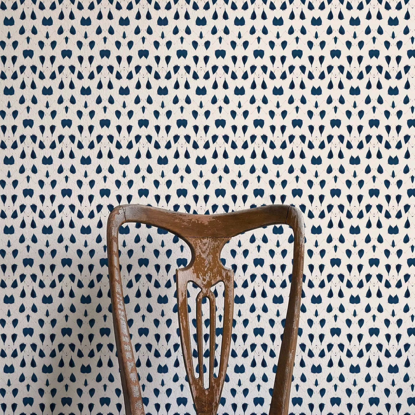 Porcelain Wings Wallpaper - Blue - Ottoline - W/PW/101/1 - Premier Wallcovering