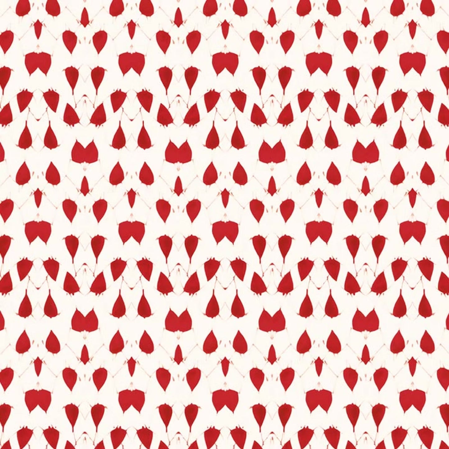 Porcelain Wings Wallpaper - Red - Ottoline - W/PW/101/2 - Premier Wallcovering
