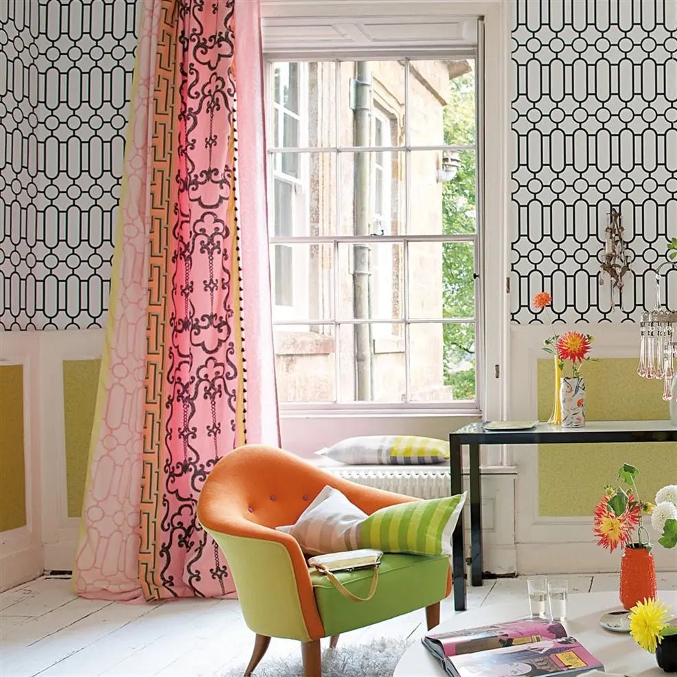 Porden Wallpaper - Black And White - Designers Guild - P537/03 - Premier Wallcovering