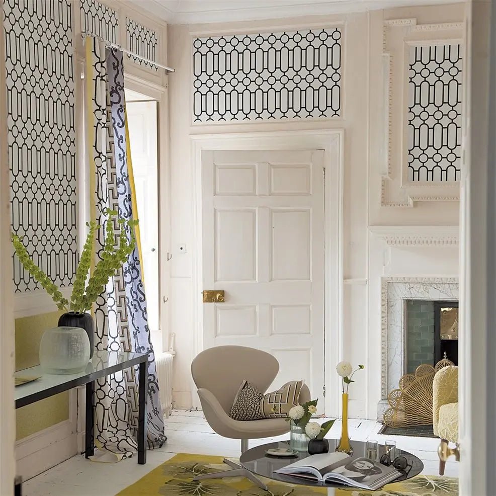 Porden Wallpaper - Black And White - Designers Guild - P537/03 - Premier Wallcovering