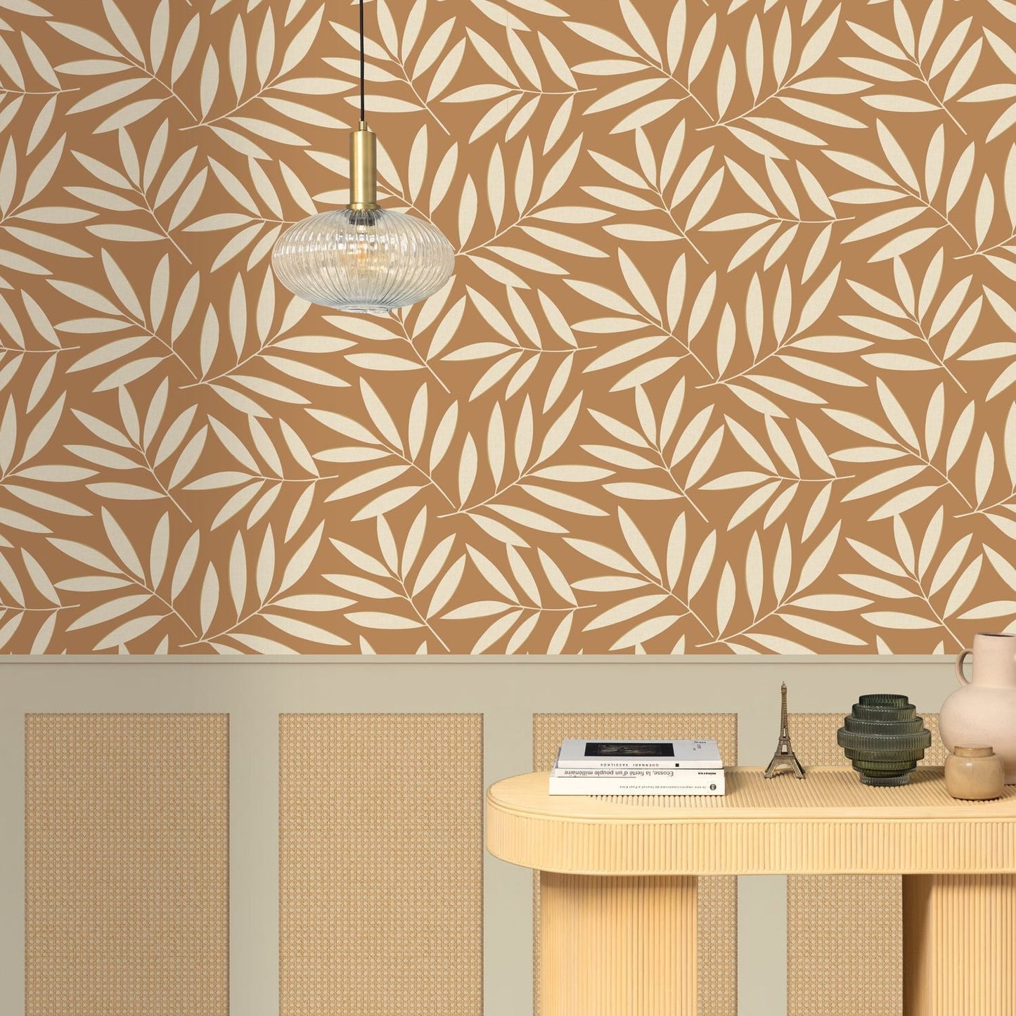 Portee Wallpaper - Camel - Caselio - 104582024 - Premier Wallcovering