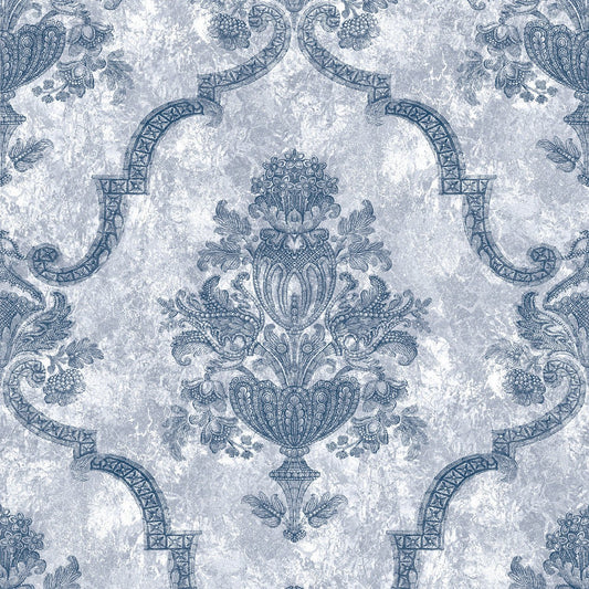 Porto Azulejo Wallpaper - Delft Blue - Hohenberger - 26855 - Premier Wallcovering