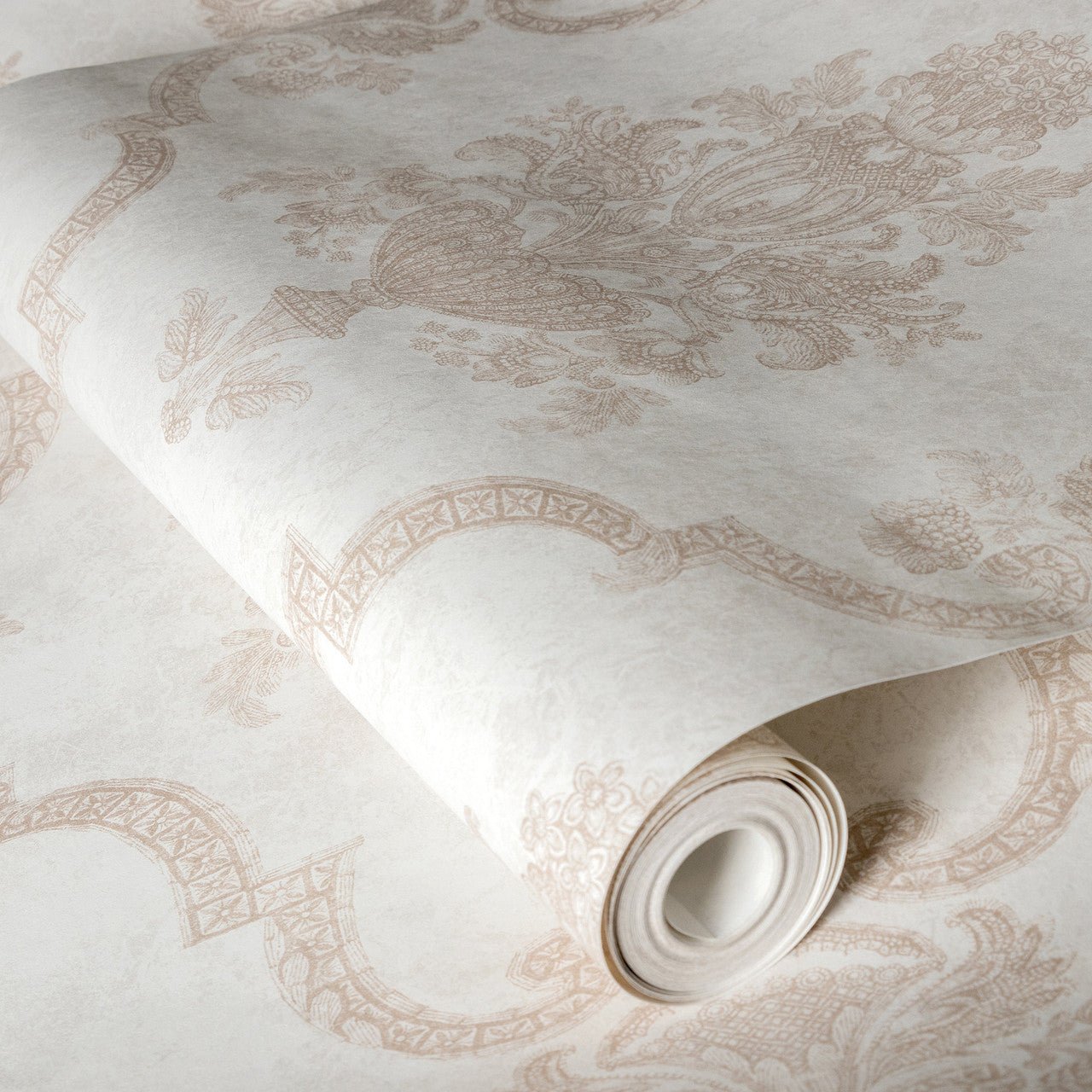 Porto Azulejo Wallpaper - Rose - Hohenberger - 26857 - Premier Wallcovering
