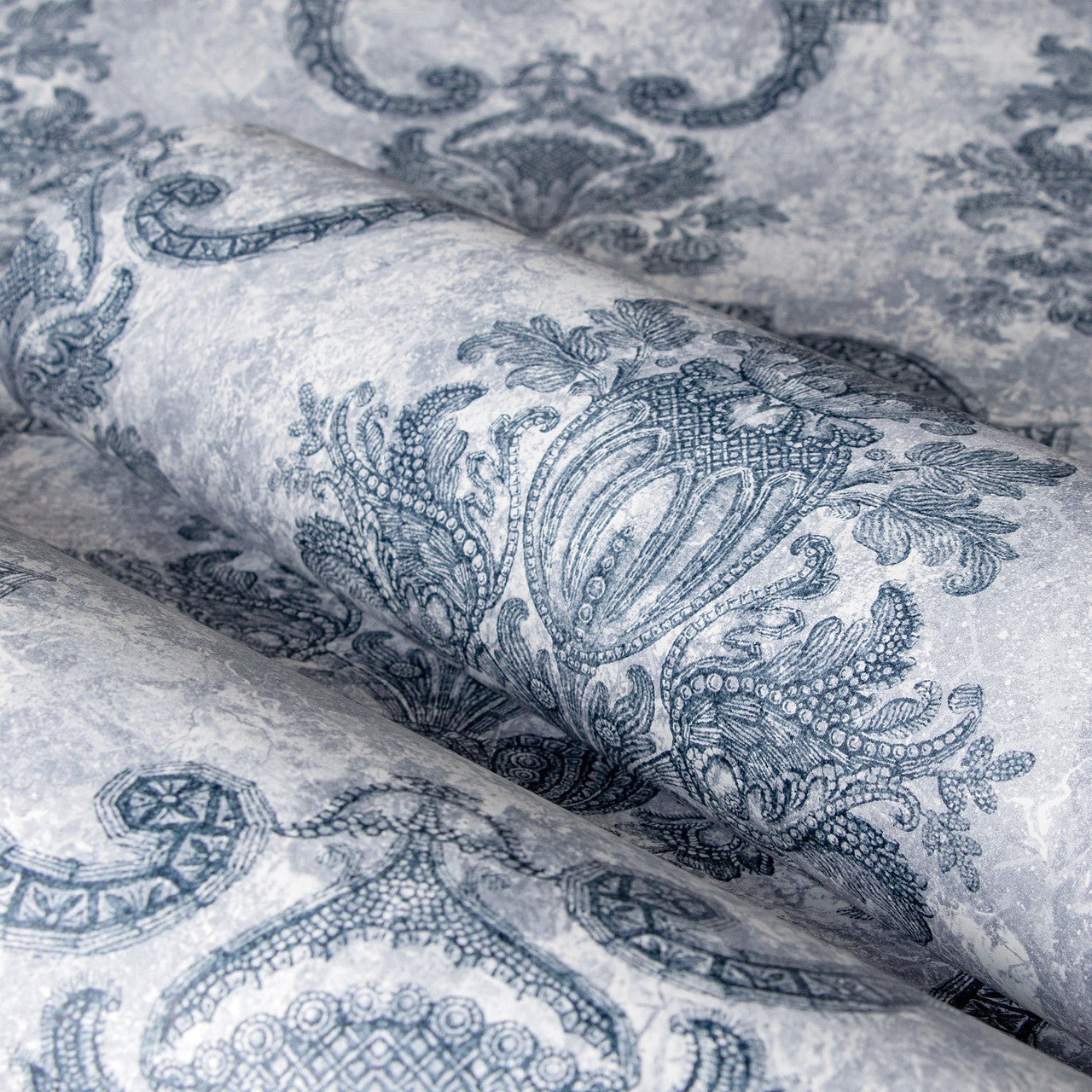 Porto Azulejo Wallpaper - Delft Blue - Hohenberger - 26855 - Premier Wallcovering